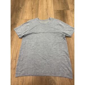 Lululemon Metal Vent Tech Short Sleeve Shirt Men’s Large Blue Gray